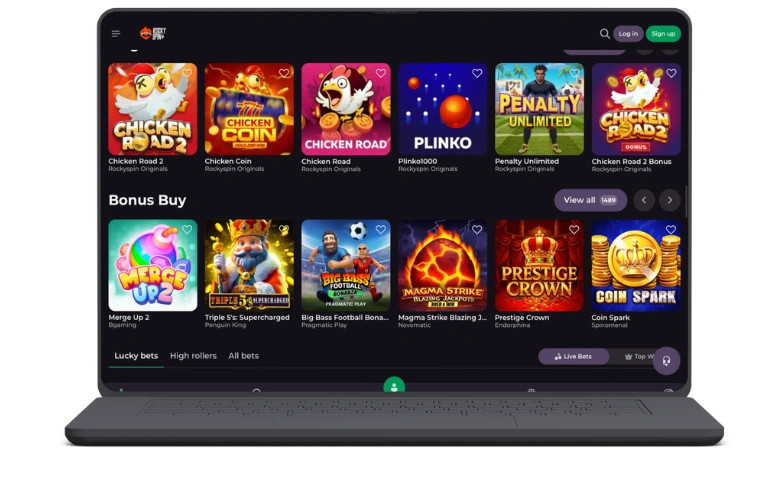 RockySpin Kasino přihlášení